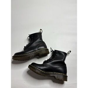 Dr Martens Women's Sz 5 36 Black Leather Lace-up Punk Grunge Combat Boots 1460